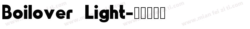 Boilover Light字体转换